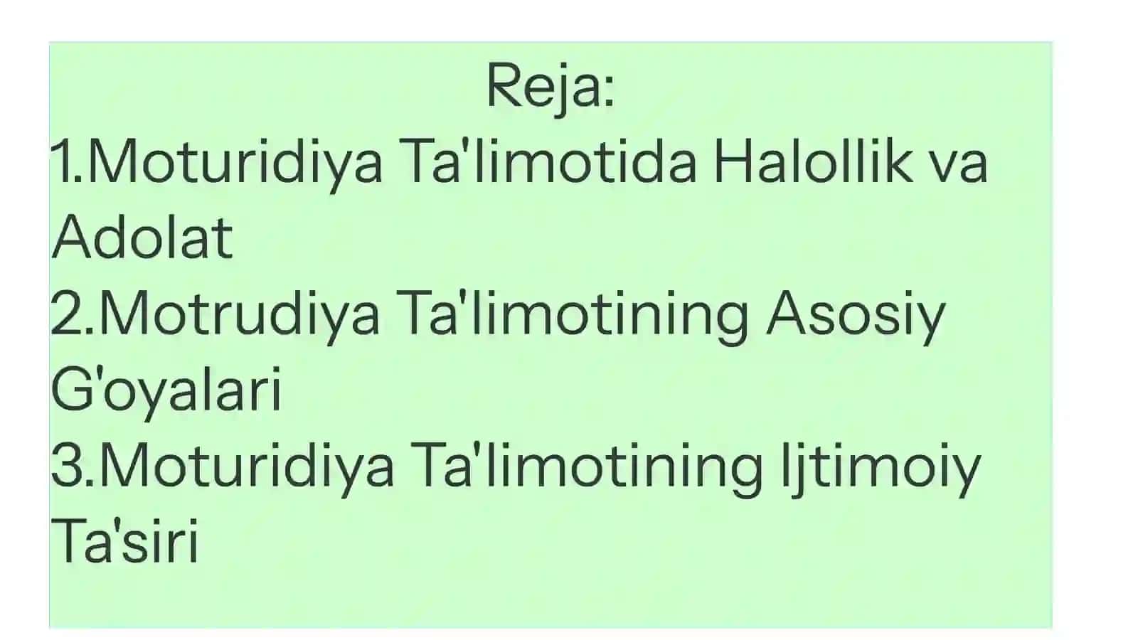 Motrudiya ta'limoti va uning shaxs e'tiqodiga tasiri 2