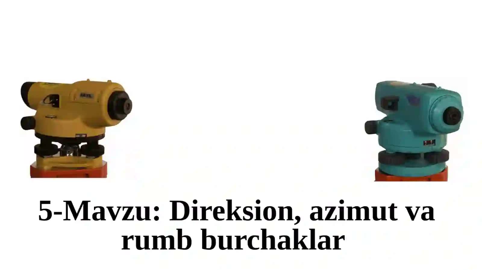 Injenerlik geodeziyasi 2
