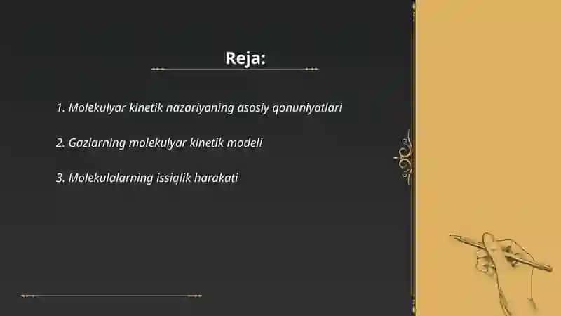 Molekulyar kinetik nazariya 2
