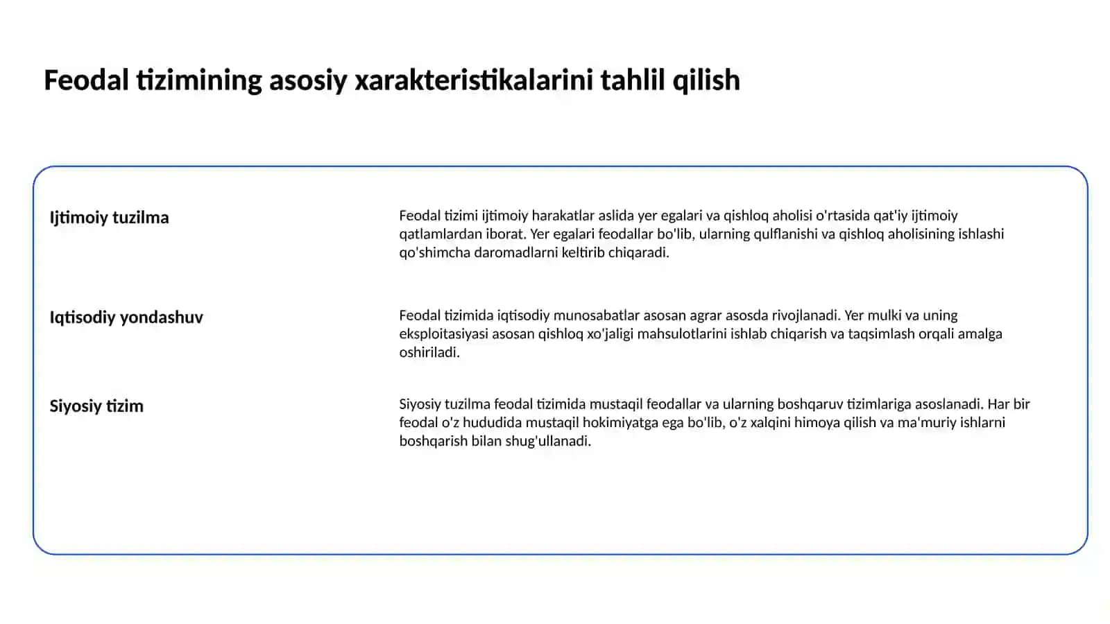 Feodal jamiyati va uning yemirilishi davridagi iqtisodiy talimotlar 2