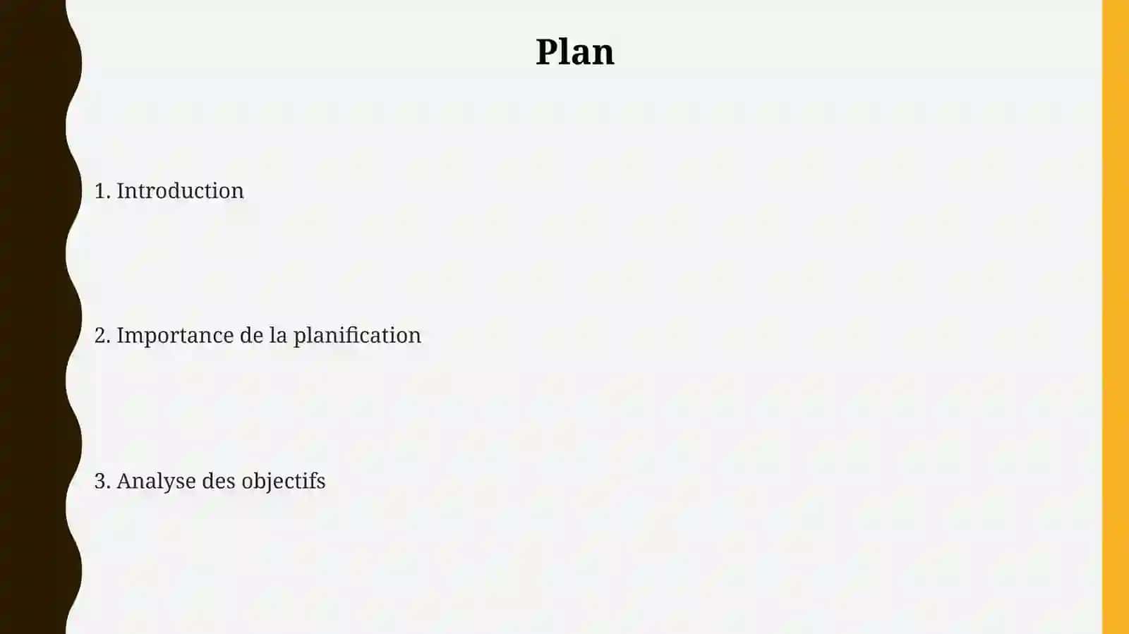 Plan d’études hebdomadaire 2