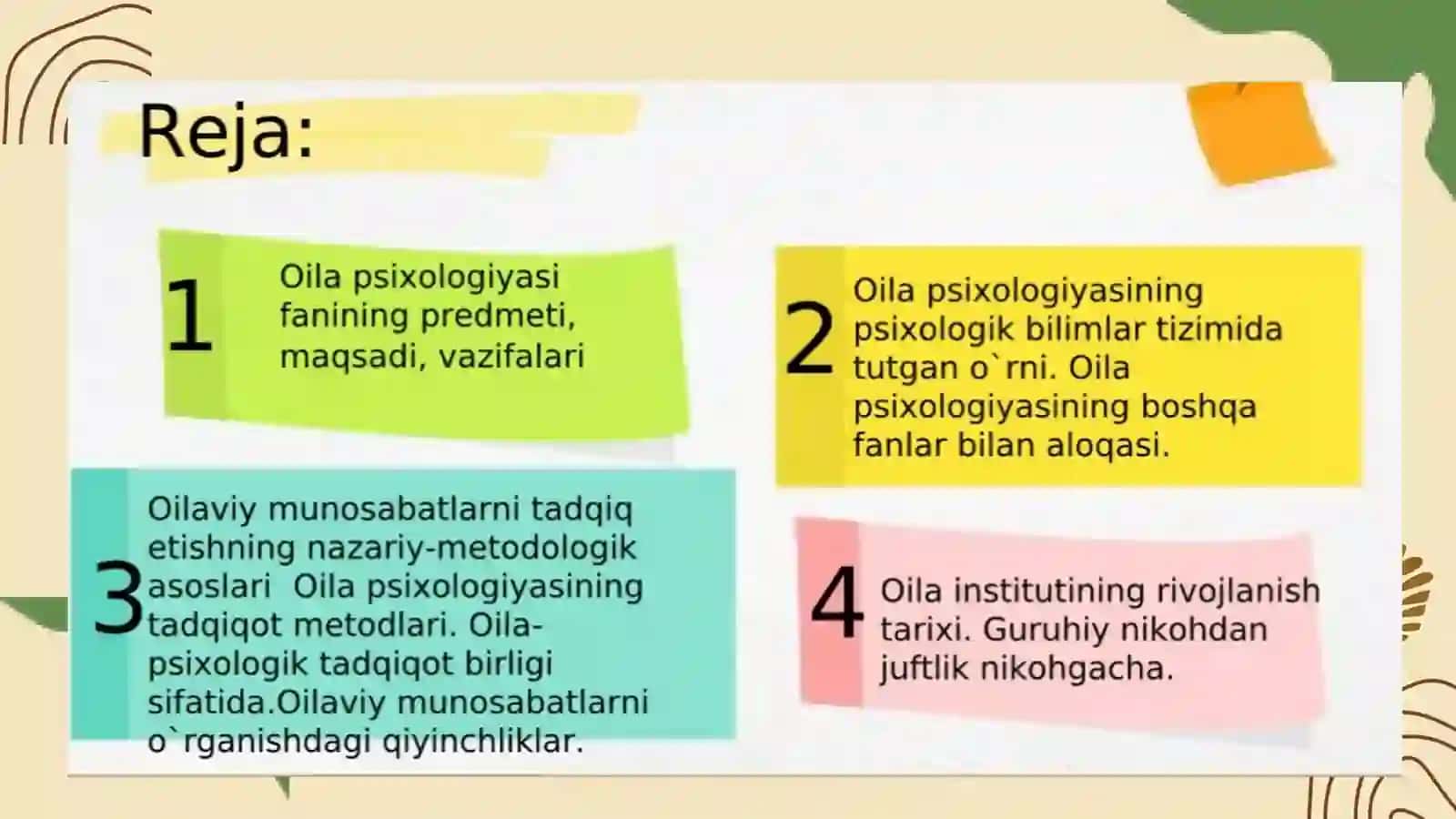 OILA PSIXOLOGIYASI 2