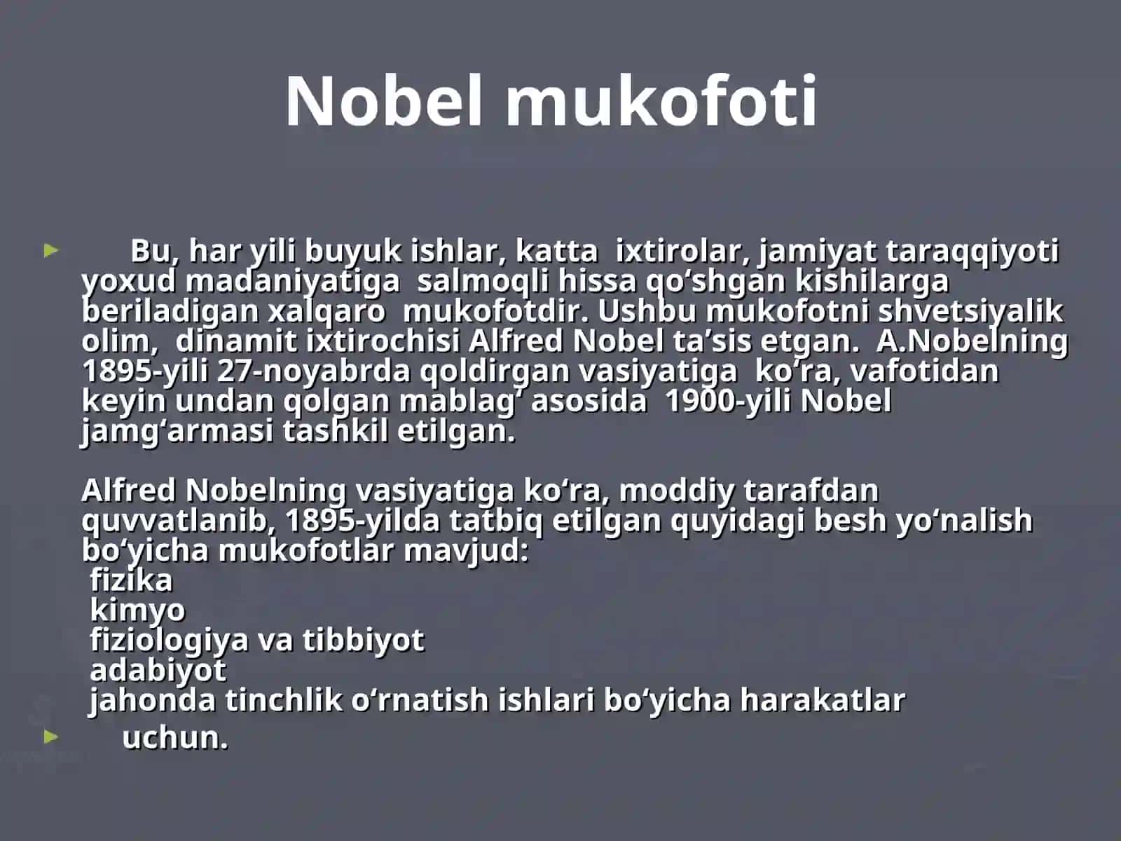 Nobel mukofoti 2