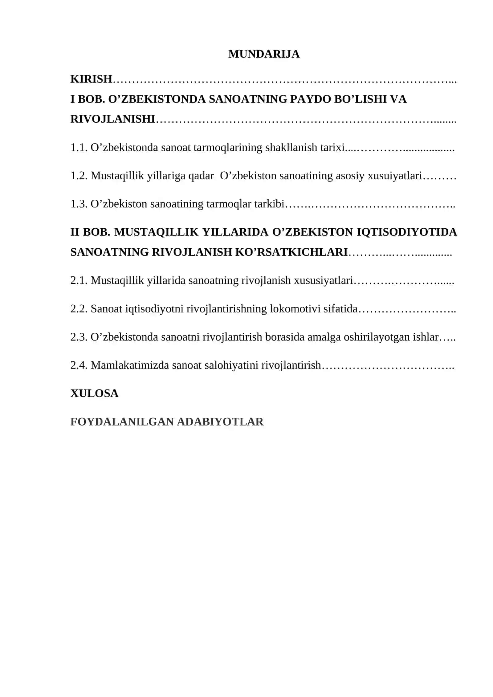 O'zbekistonda sanoatning rivojlanish tarixi 2