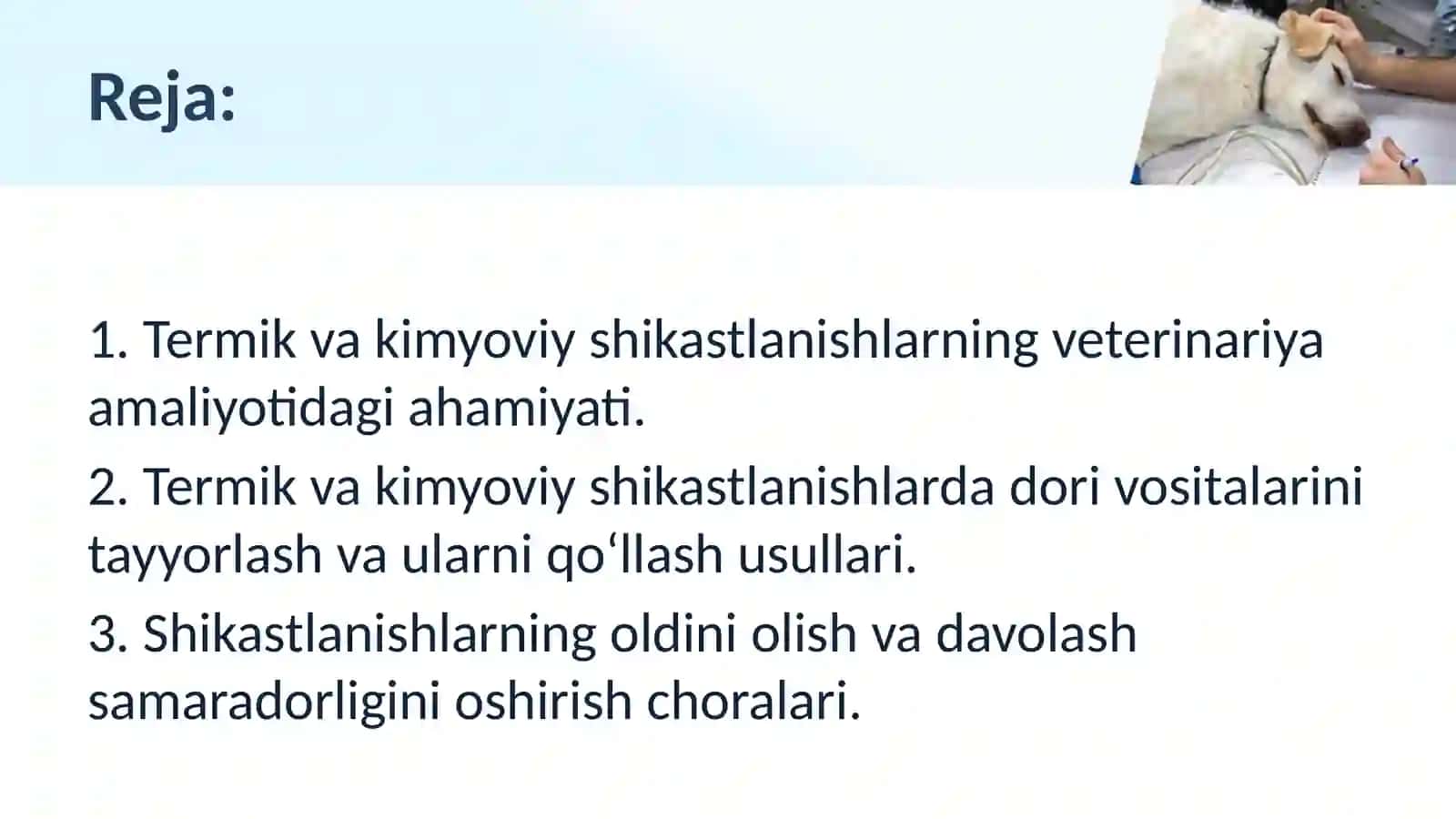 Termik va kimyoviy shikastlanishlarda dori vositalarini tayyorlash 2