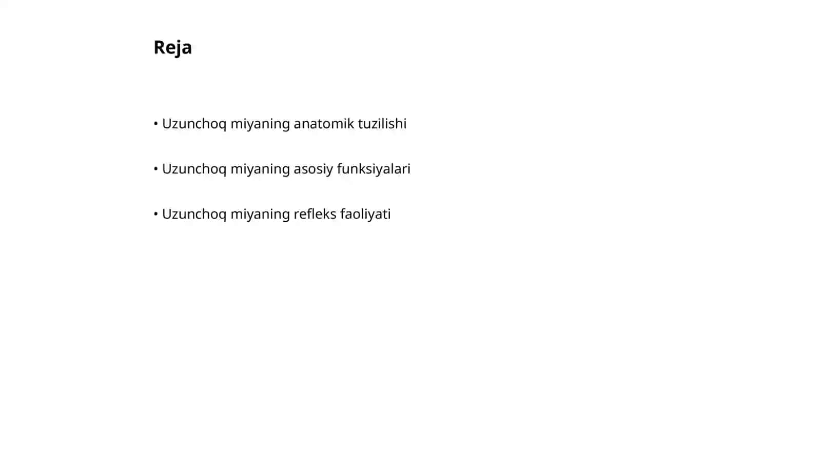 Uzunchoq miya (Medulla oblongata) 2