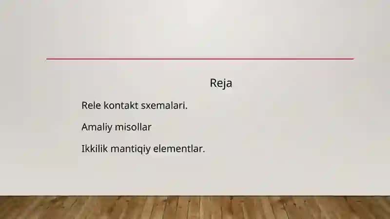 Rele kontakt sxemalari 2