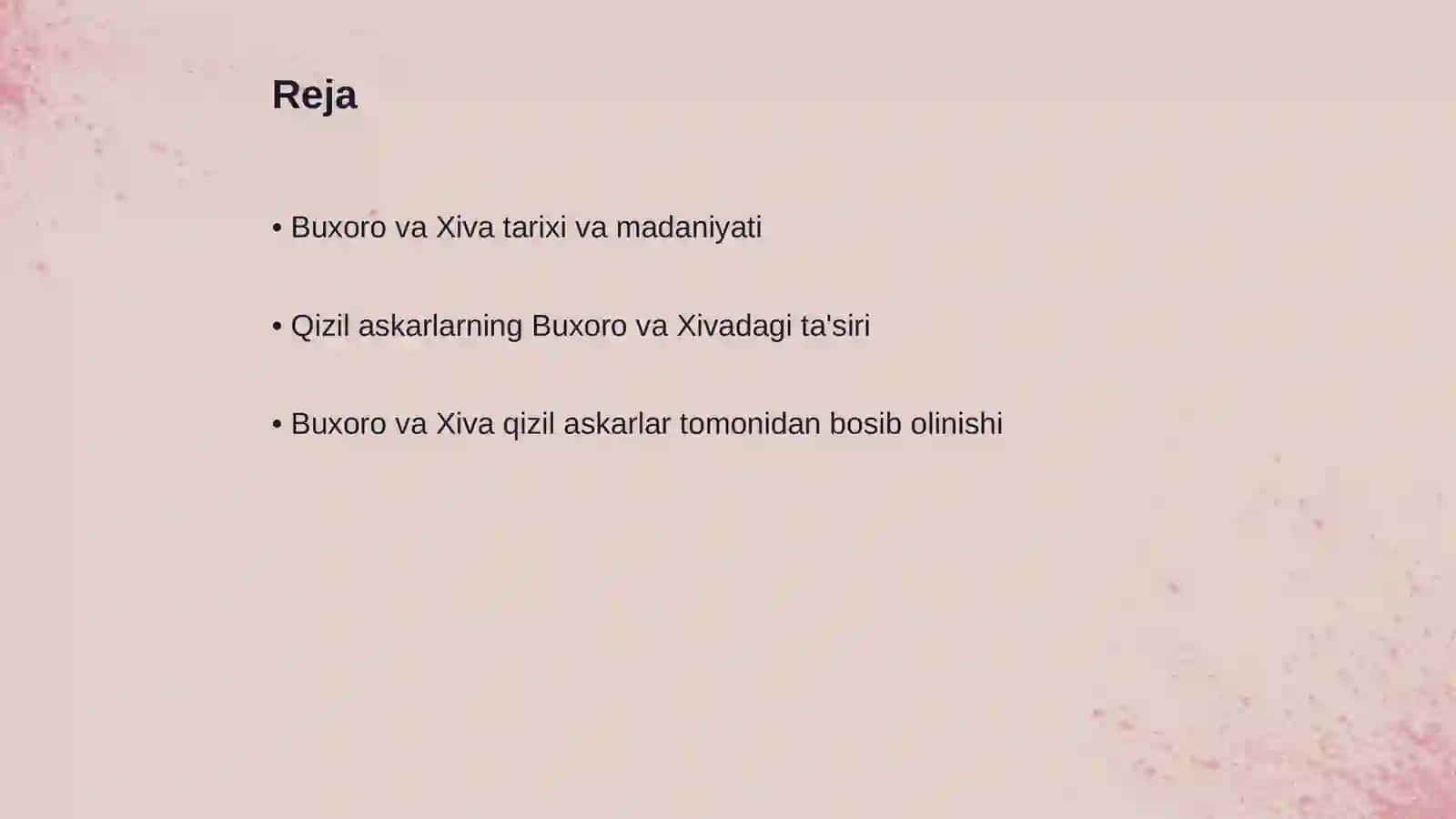 Buxoro va Xiva tarixi va madaniyati 2
