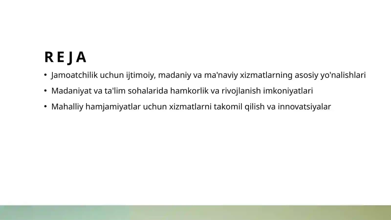 Aholiga ijtimoiy madaniy marifiy xizmat koʻrsatish 2