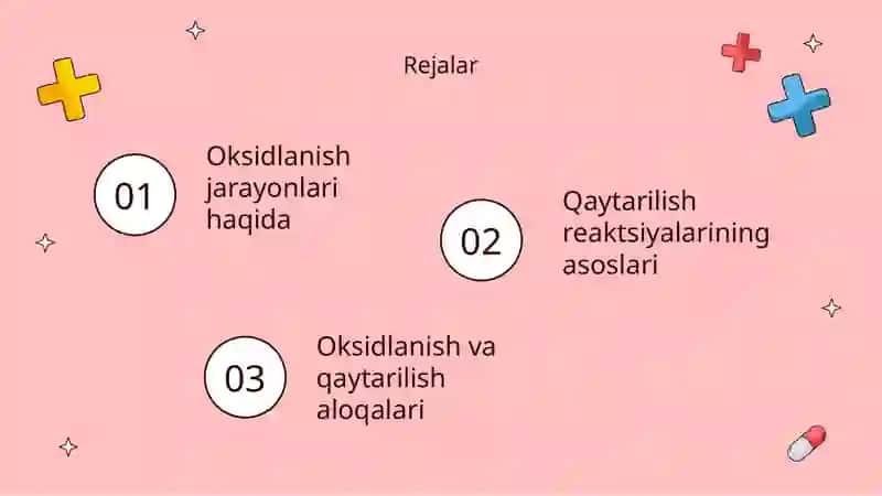 Oksidlanish va qaytarilish reaksiyalari 2