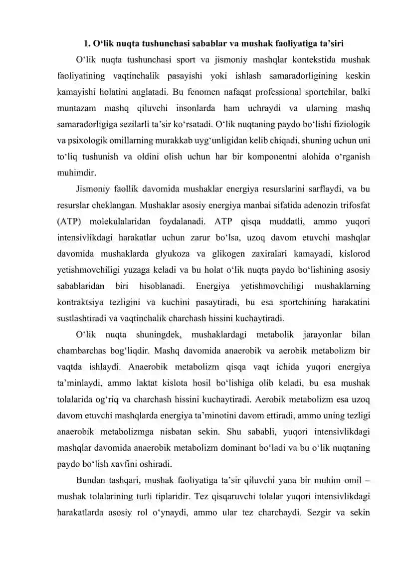 Oʻlik nuqta va ikkinchi nafas 2
