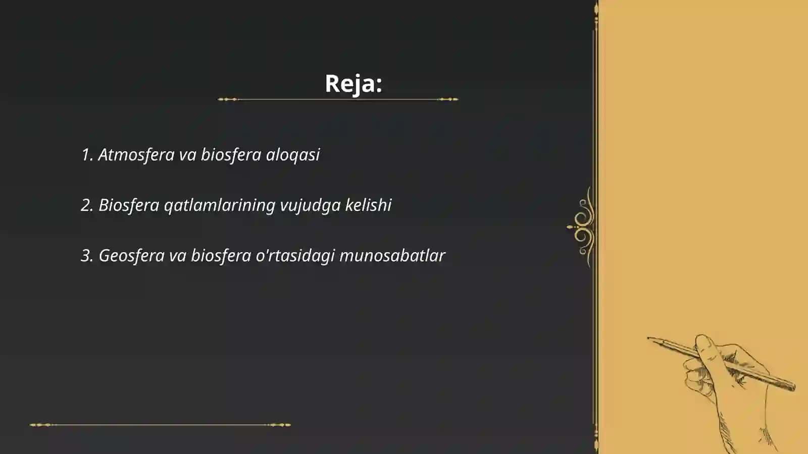 Biosfera evolyutsiyasi qatlamlari 2