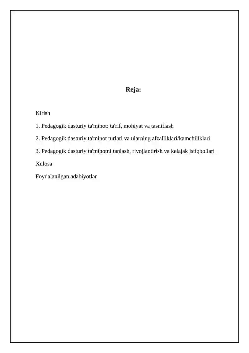 Pedagogik dasturiy ta'minot 2