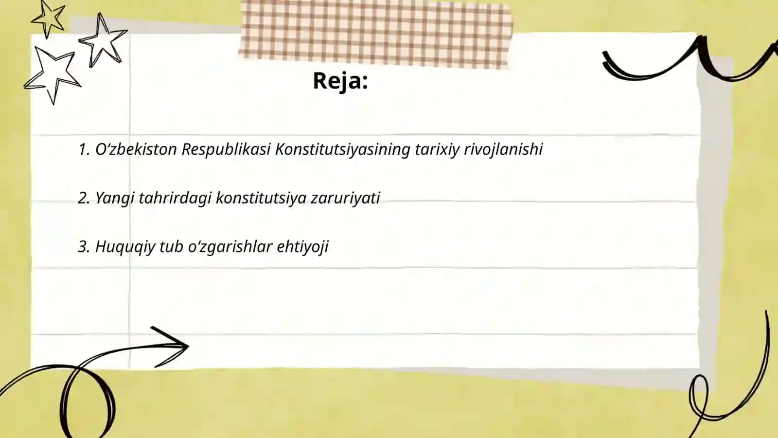 Yangi tahrirdagi Oʻzbekiston Respublikasi Konstitutsiyasining qabul qilinishi zarurati 2