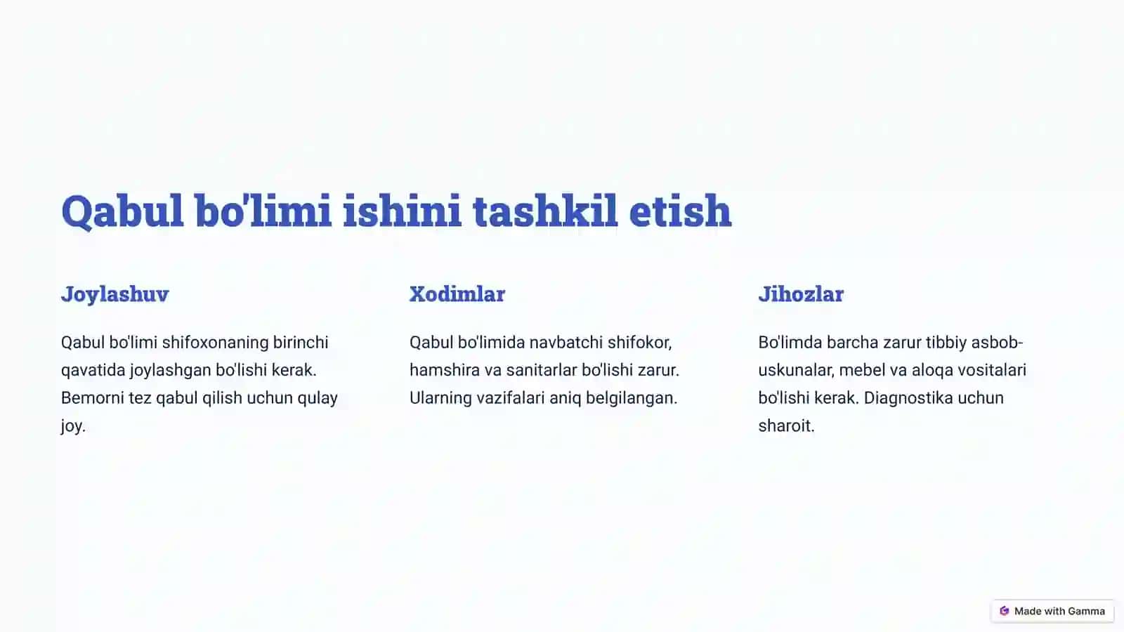 Xirurgik yordam tuzilmasi va uni tashkil etish 2