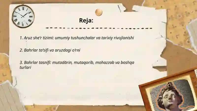 Aruz she'r tizimidagi bahrlar, ruknlar va ularning to'liq ifodalanishi 2