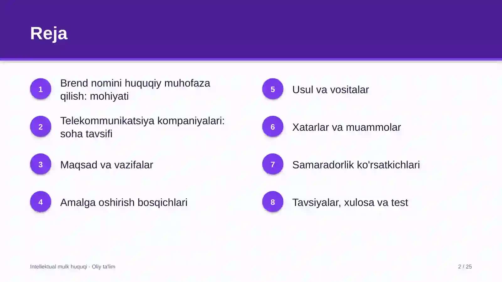 telekommunikatsiya kompaniyalarida brend nomini huquqiy muhofaza qilish 5453 2