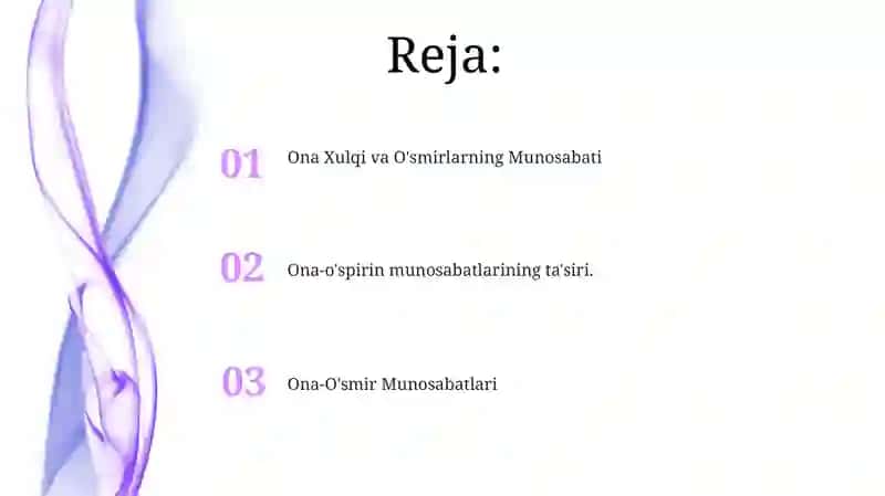 Ona-O'smir Munosabatlari 2