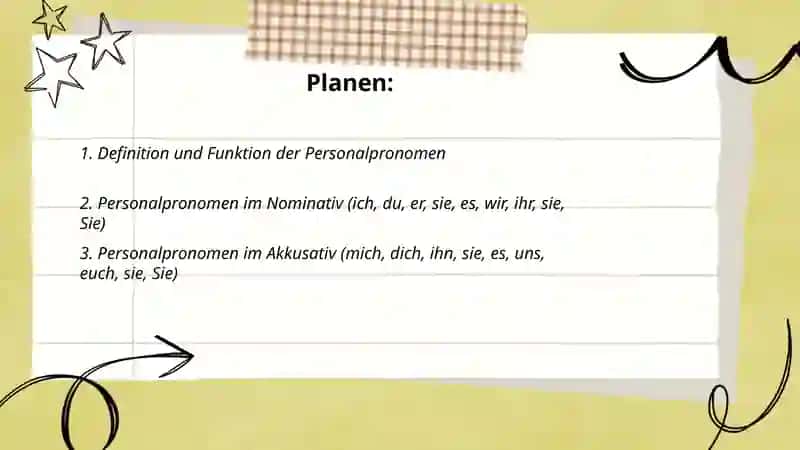 Personalpronomen 2