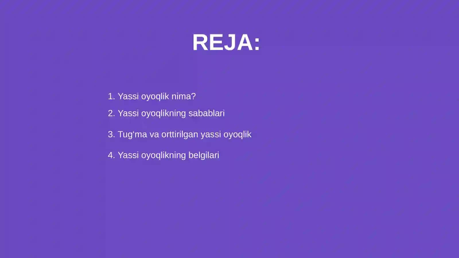 Yassi oyoqlik 2