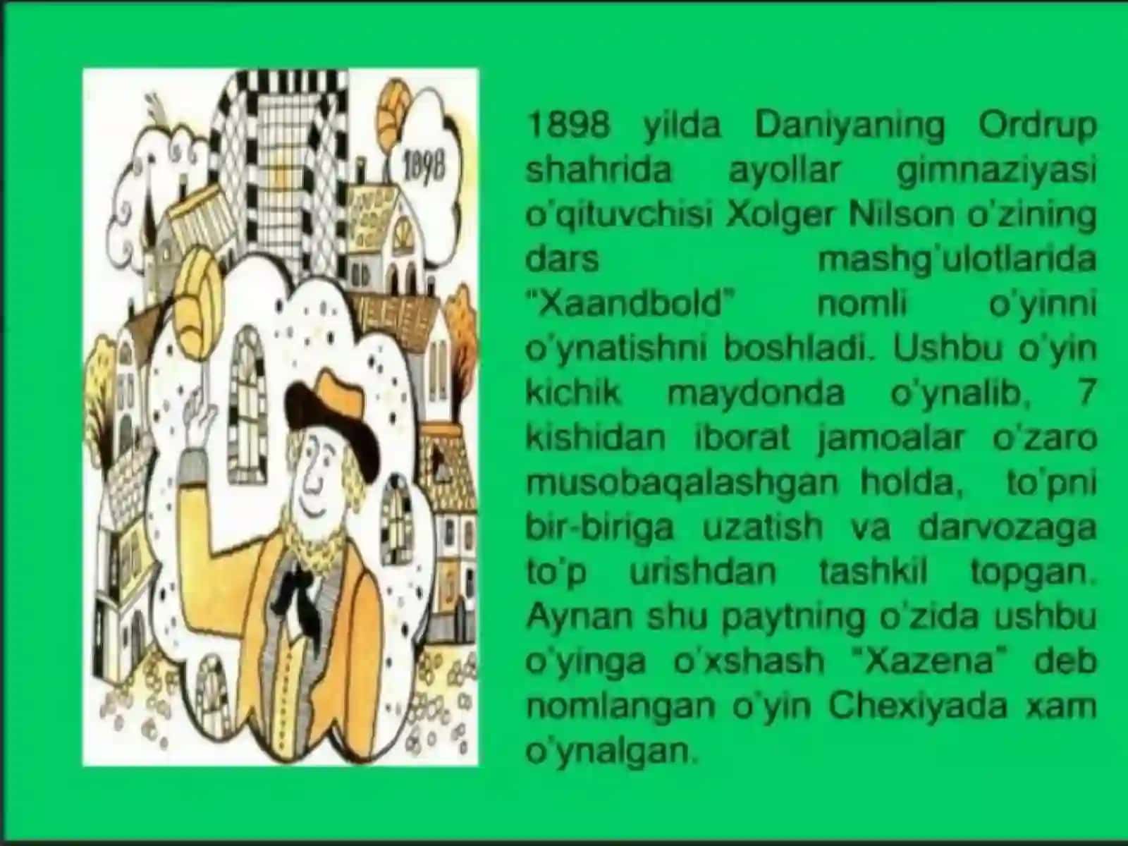 Gandbol  o`yinining vujudga kelishi va rivojlanishi 2