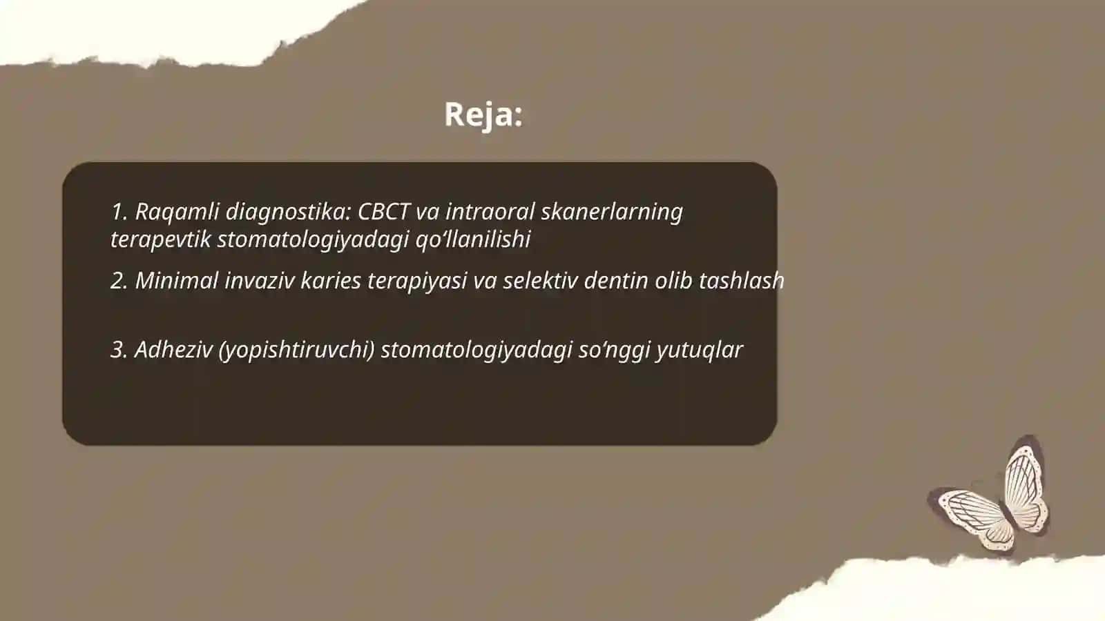 Zamonaviy terapevtik stomatologiya yutuqlari 2
