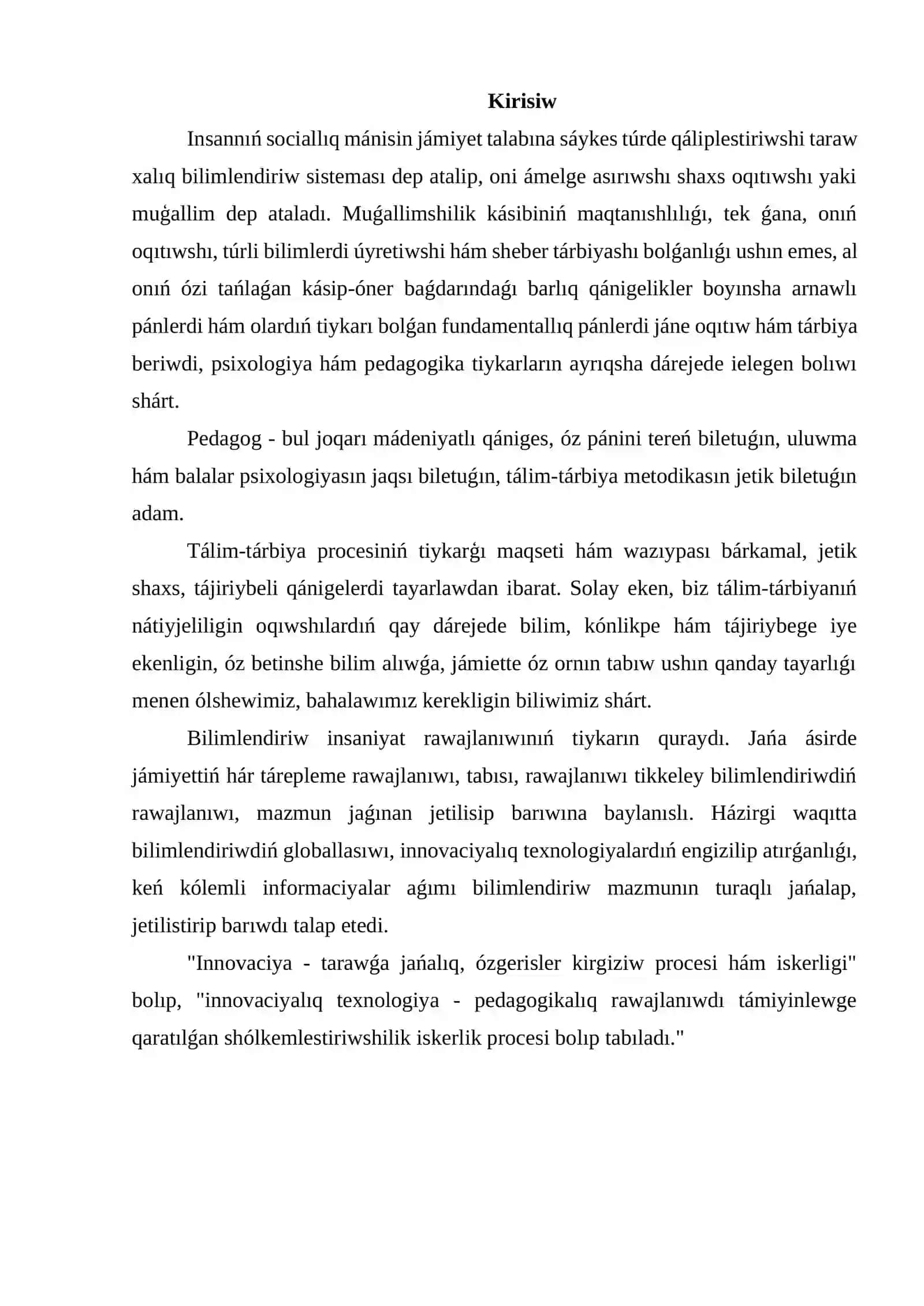Zamanagóy tálimde psixologiyalıq-pedagogikalıq 2