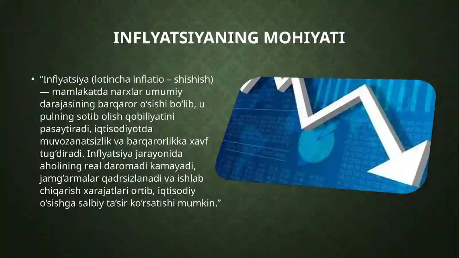 Inflyatsiyaning mohiyati 2
