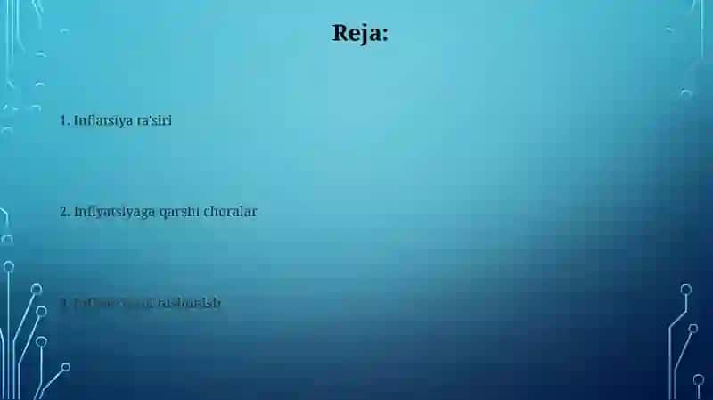 Inflyatsiya va unga qarshi kurashish yo’llari 2