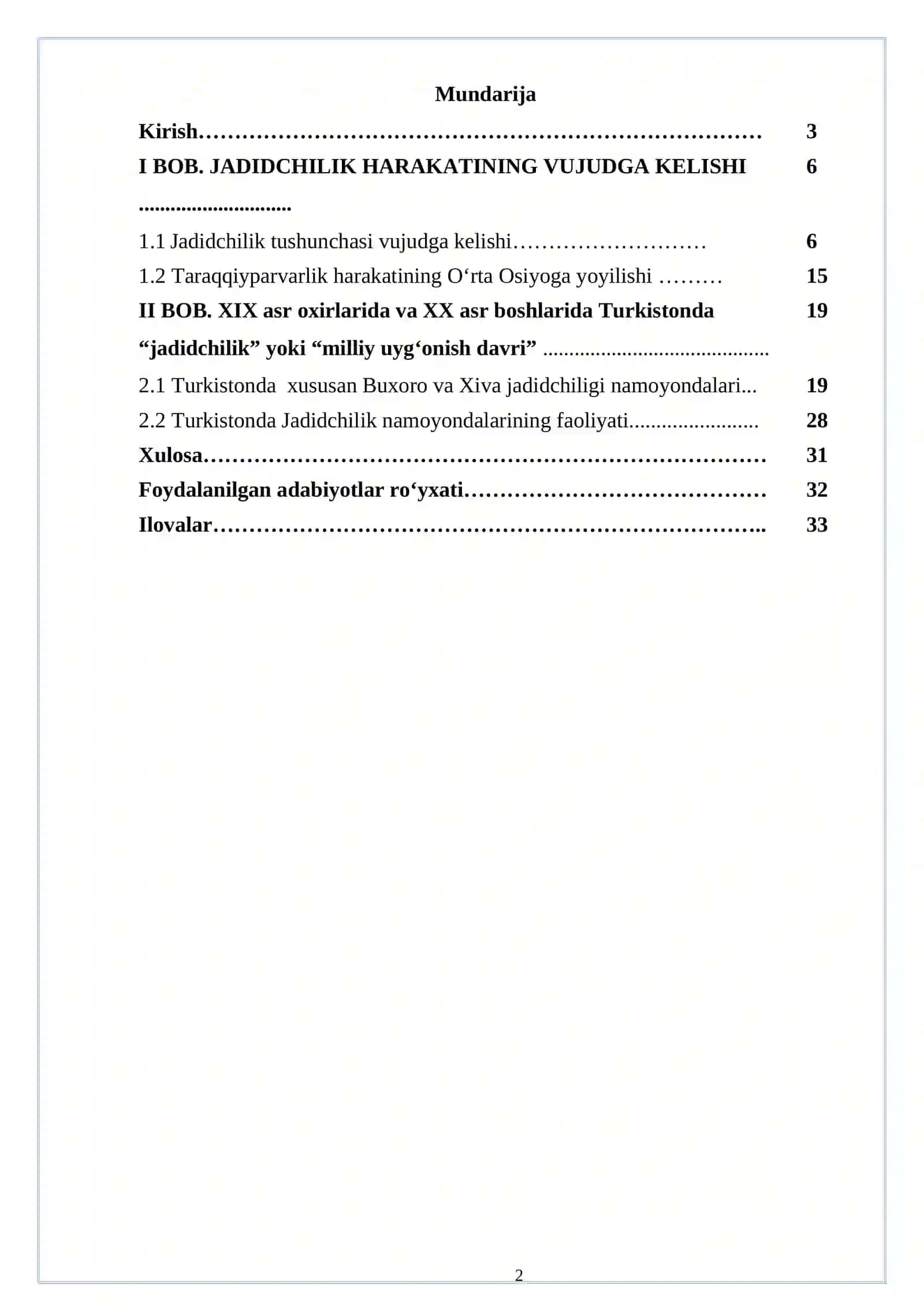 Jadidchilik harakatining vujudga kelishidagi tarixiy shart-sharoitlar 2