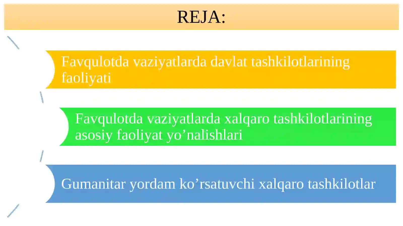 FAVQULOTDA VAZIYATLARDA DAVLAT VA XALQARO TASHKILOTLARINING YORDAMI 2