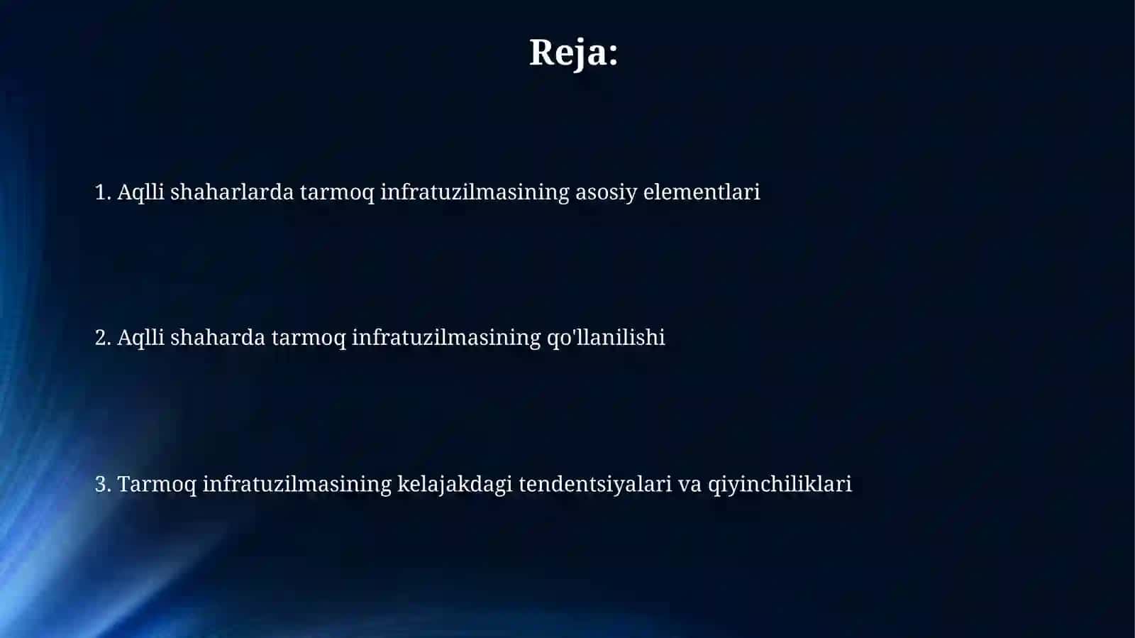"Smart city" kontseptsiyasida tarmoq infratuzilmasining roli 2