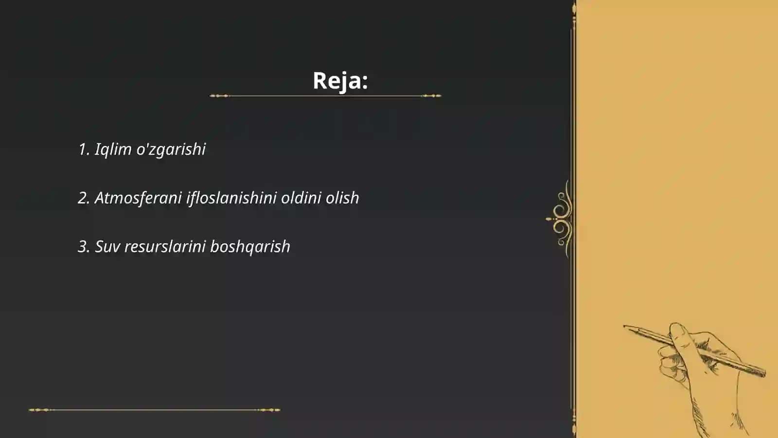 Ekologiya va tabiatni asrash 2
