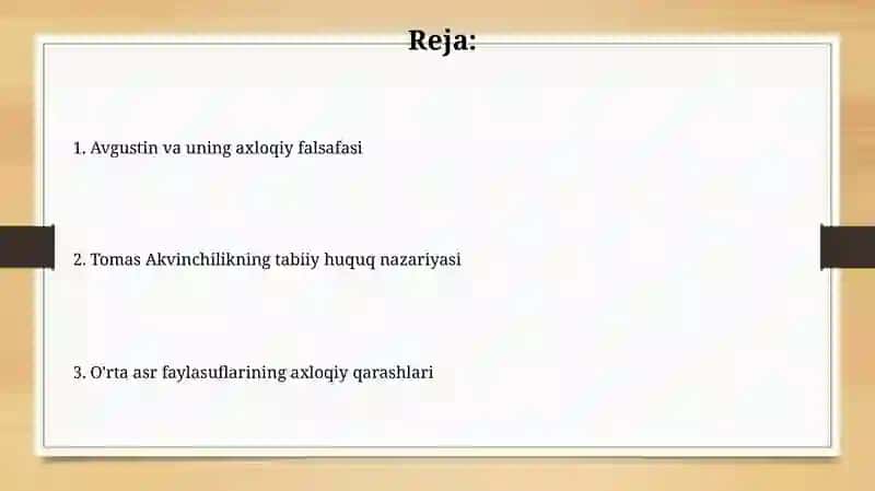 O'rta asrlarda yashab ijod etgan faylasuflarning axloqiy qarashlari 2