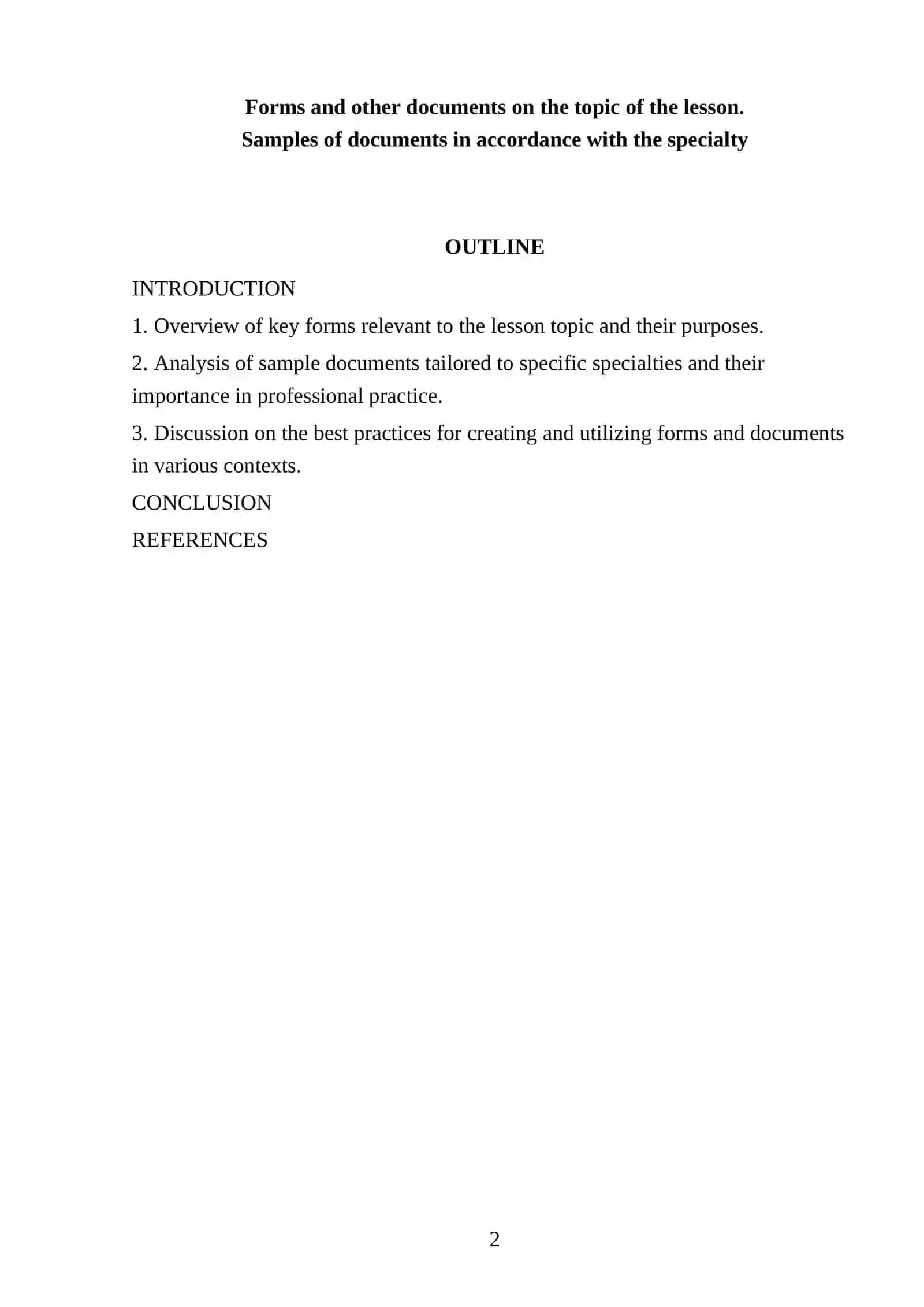 TURIZM Forms and Documents 2