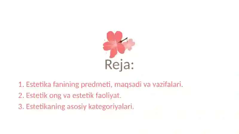 Nafosatfalsafasi(Estetika) 2