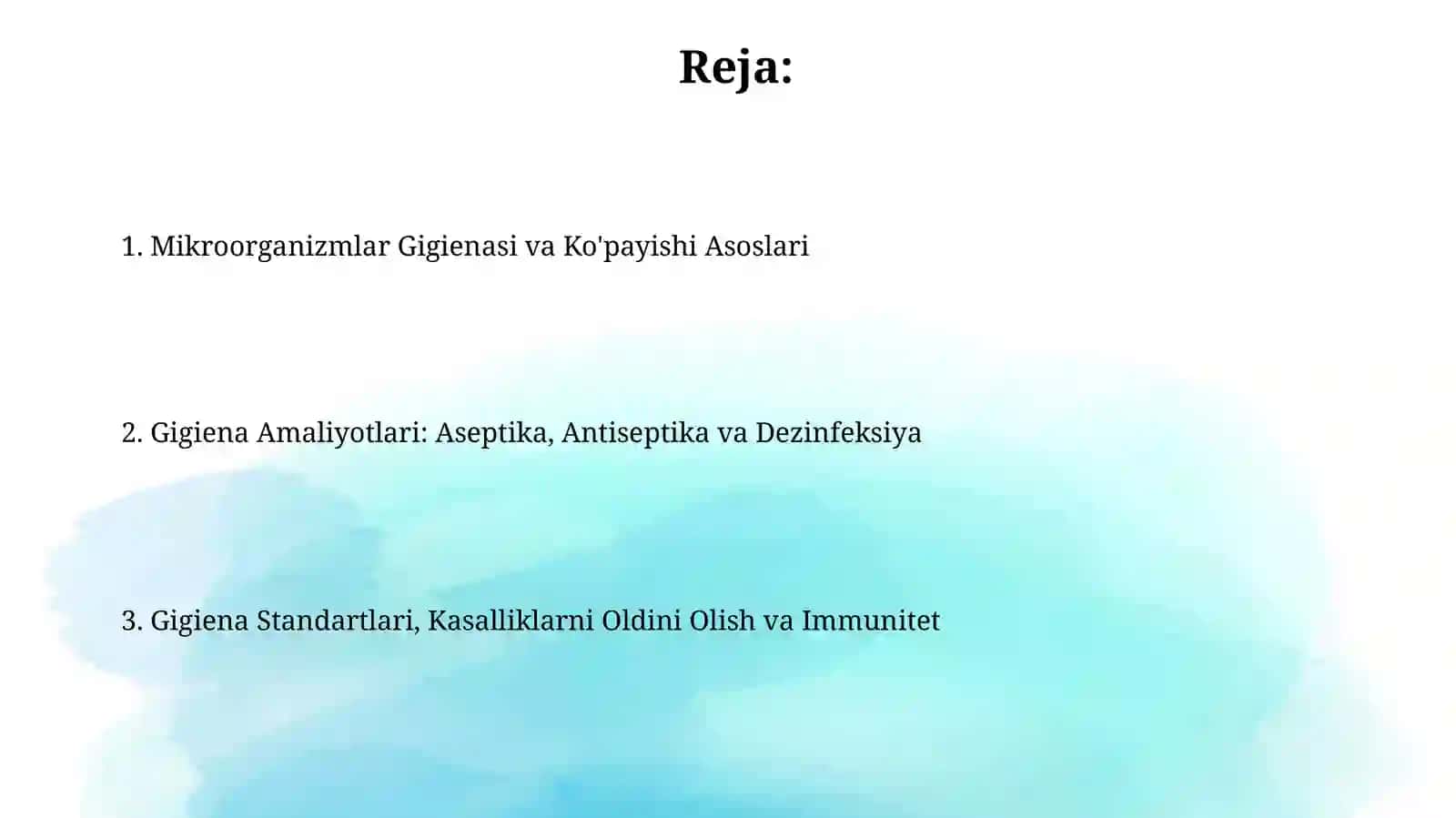 Mikroorganizmlar gigienasi va ko'payishi 2