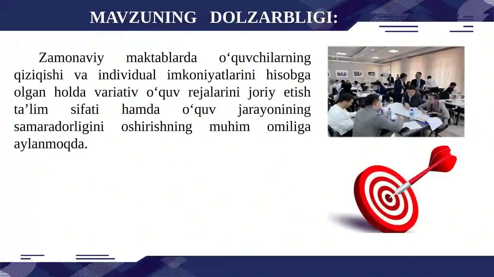 MENEJERLIK O'QUV KURSI TINGLOVCHISI 2