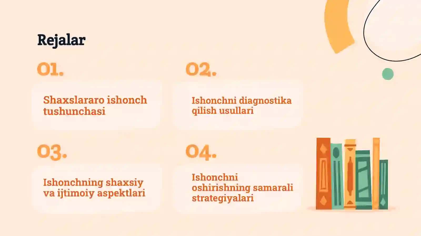 Shaxslararo ishonch va uning diagnostikasi 2