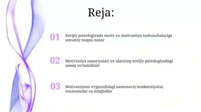 Xorij psixologiyasida motiv va motivatsiya muammosi 2