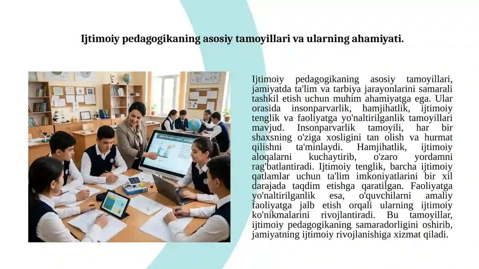 Ijtimoiy pedagogik tamoyillar, kategoriyalar, ijtimoiy-pedagogik tadqiqot metodlari. 2