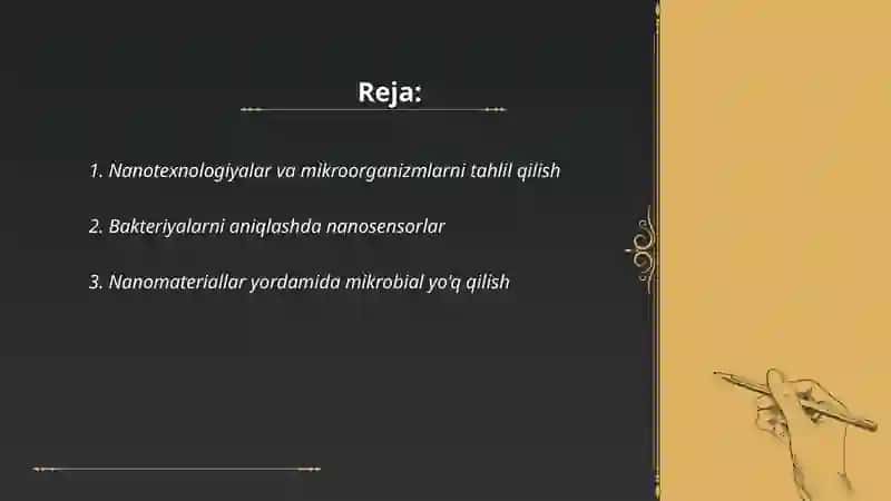 Mikrobiologiya modulida nanotexnalogiyalarning qoʻllanilishi 2