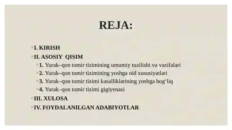 YURAK QON TOMIR TIZIMINING YOSHGA OID XUSUSIYATLARI VA GIGIYENASI 2