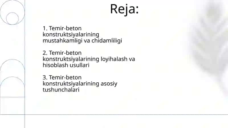 Temir beton konstruksiyalari 2