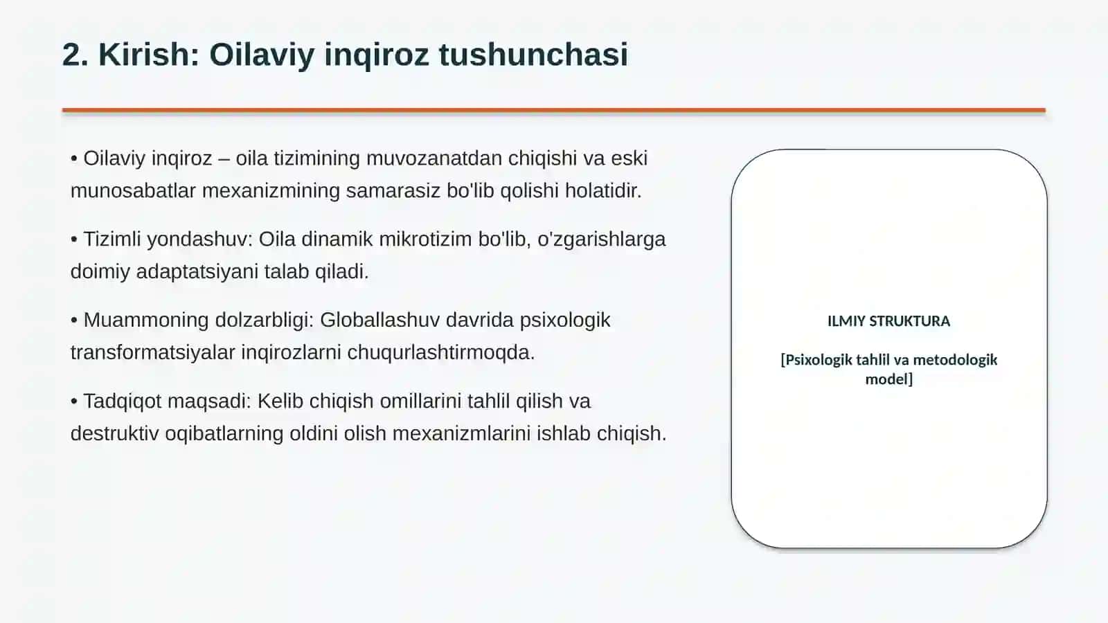 OILAVIY INQIROZLARNING KELIB CHIQISHINING PSIXOLOGIK SABABLARI VA OQIBATLARI 2