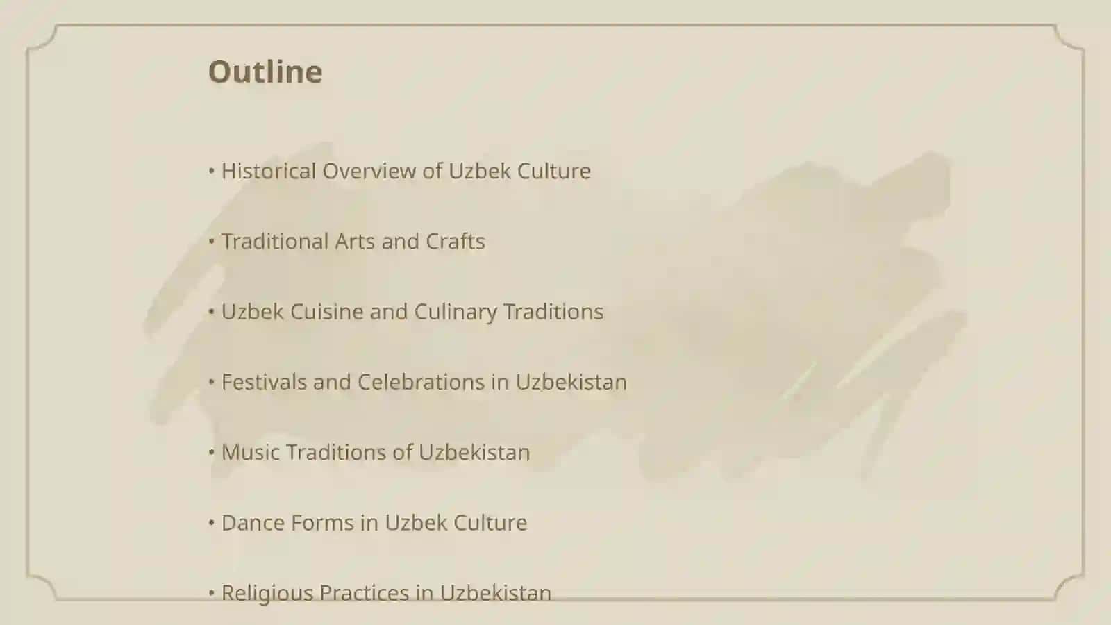 Culture end trditions of Uzbekistan 2