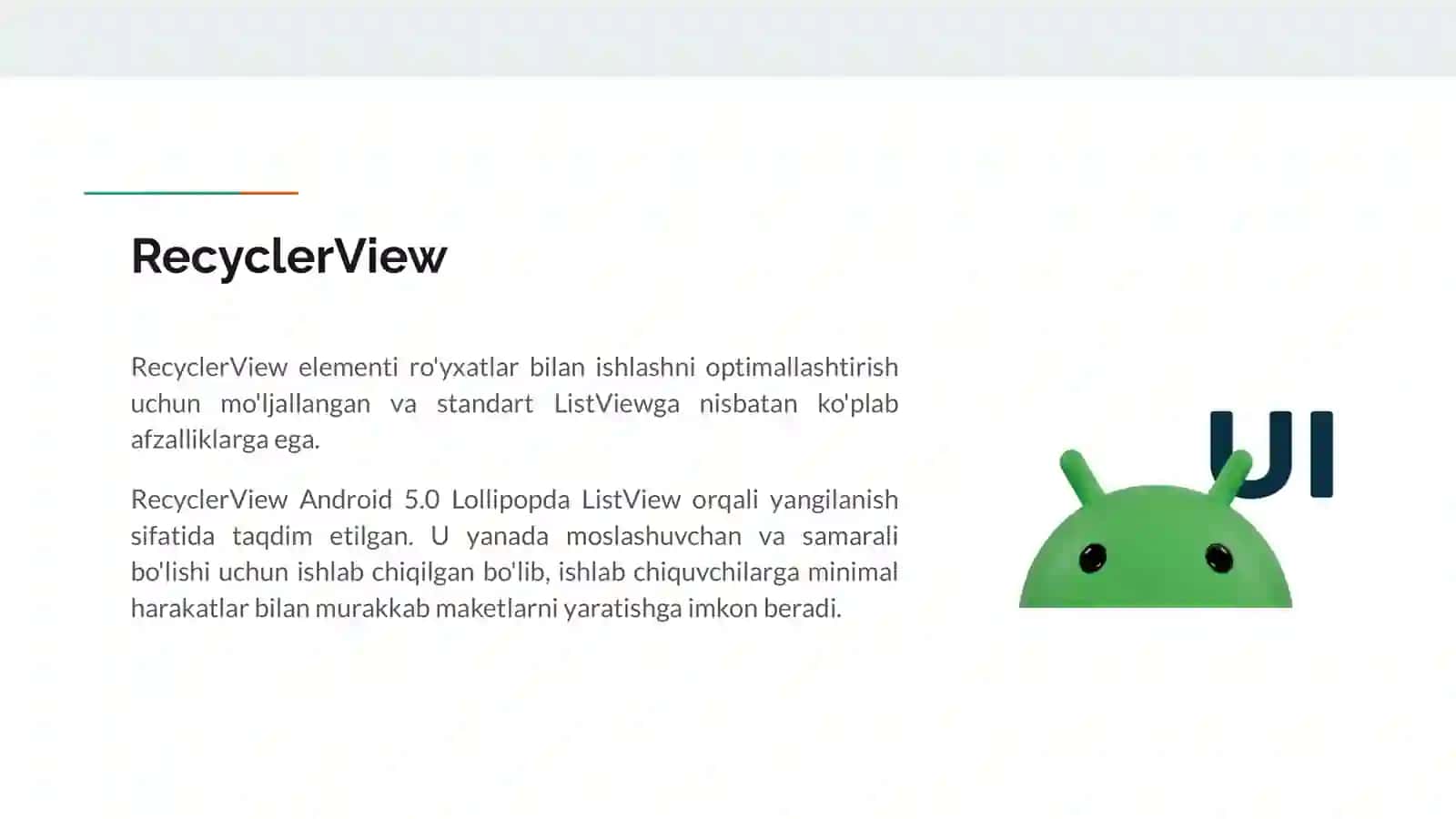 RecyclerView 2