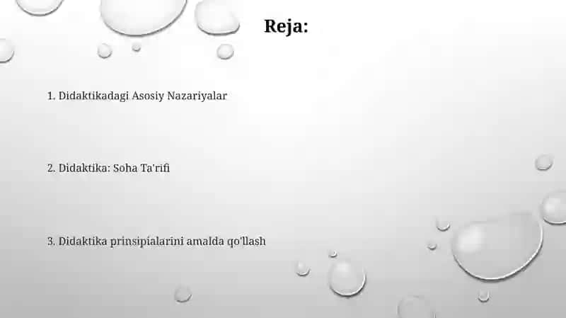 Didaktika ta'lim nazariyasi sifatida 2