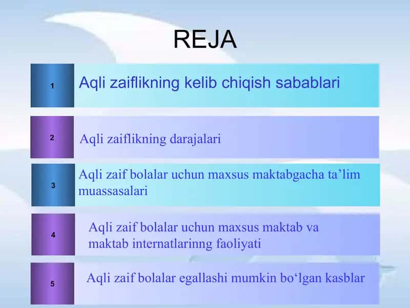 Aqliy zaiflikning kelib chiqish sabablari 2