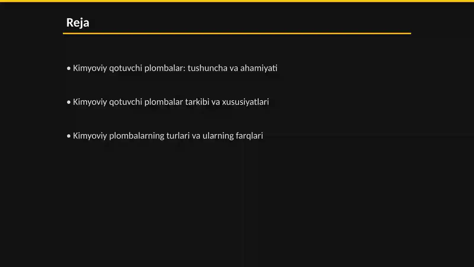 Kimyoviy qotuvchi plombalar tarkibi, xususiyatlari, qo'llanilishi va turlari 2